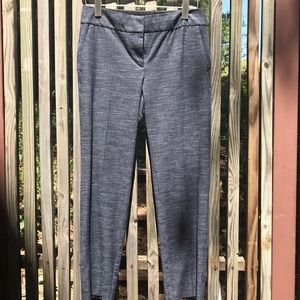 LOFT Marisa Heathered Charcoal Pants, Size 4